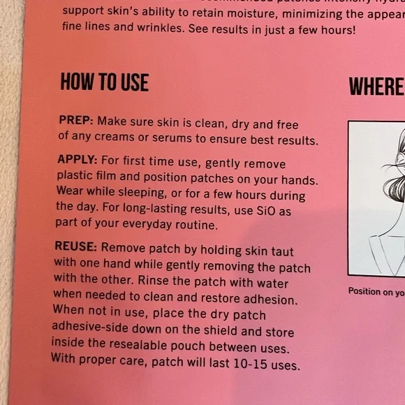 NWT Sio hand lift patches - Picture 4 of 4